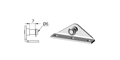 Technical drawing - Endfitting - Brackets mandrel